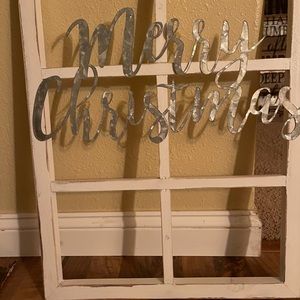 White magnetic holiday frame